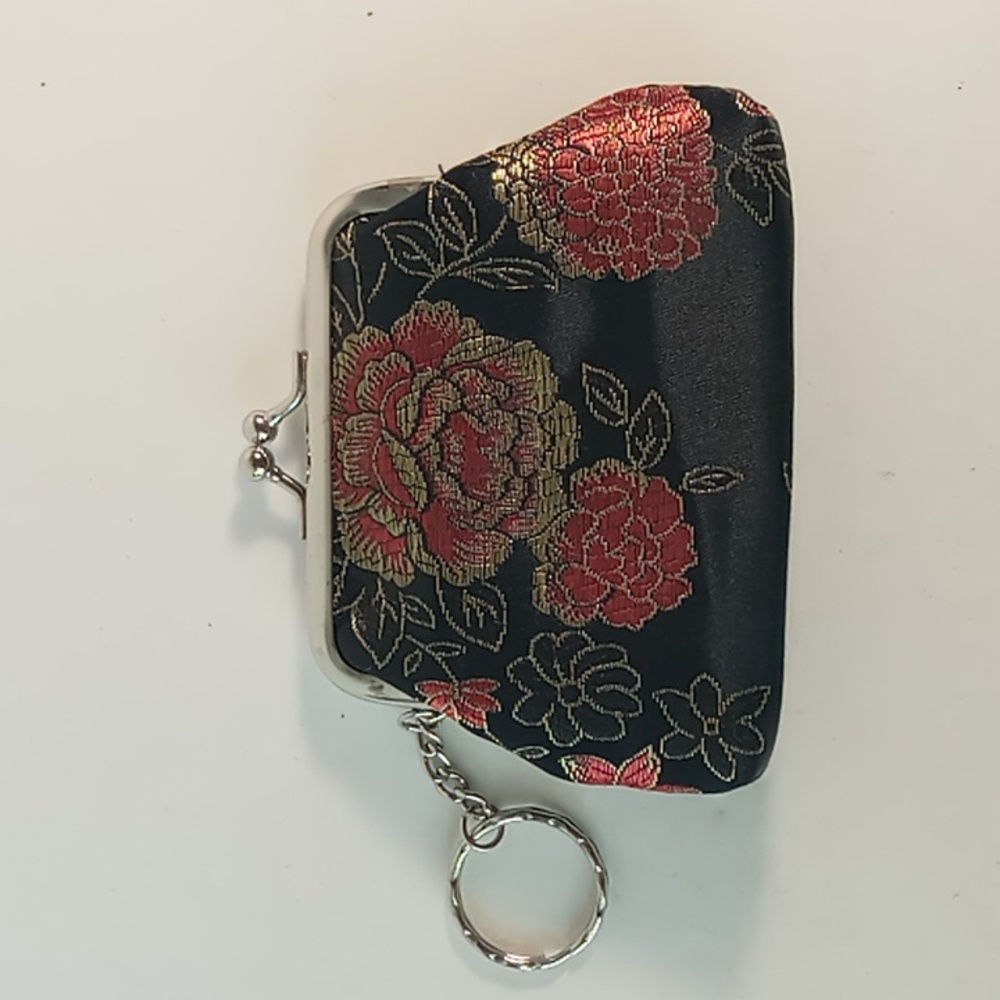 Floral Embellished Coin Purse